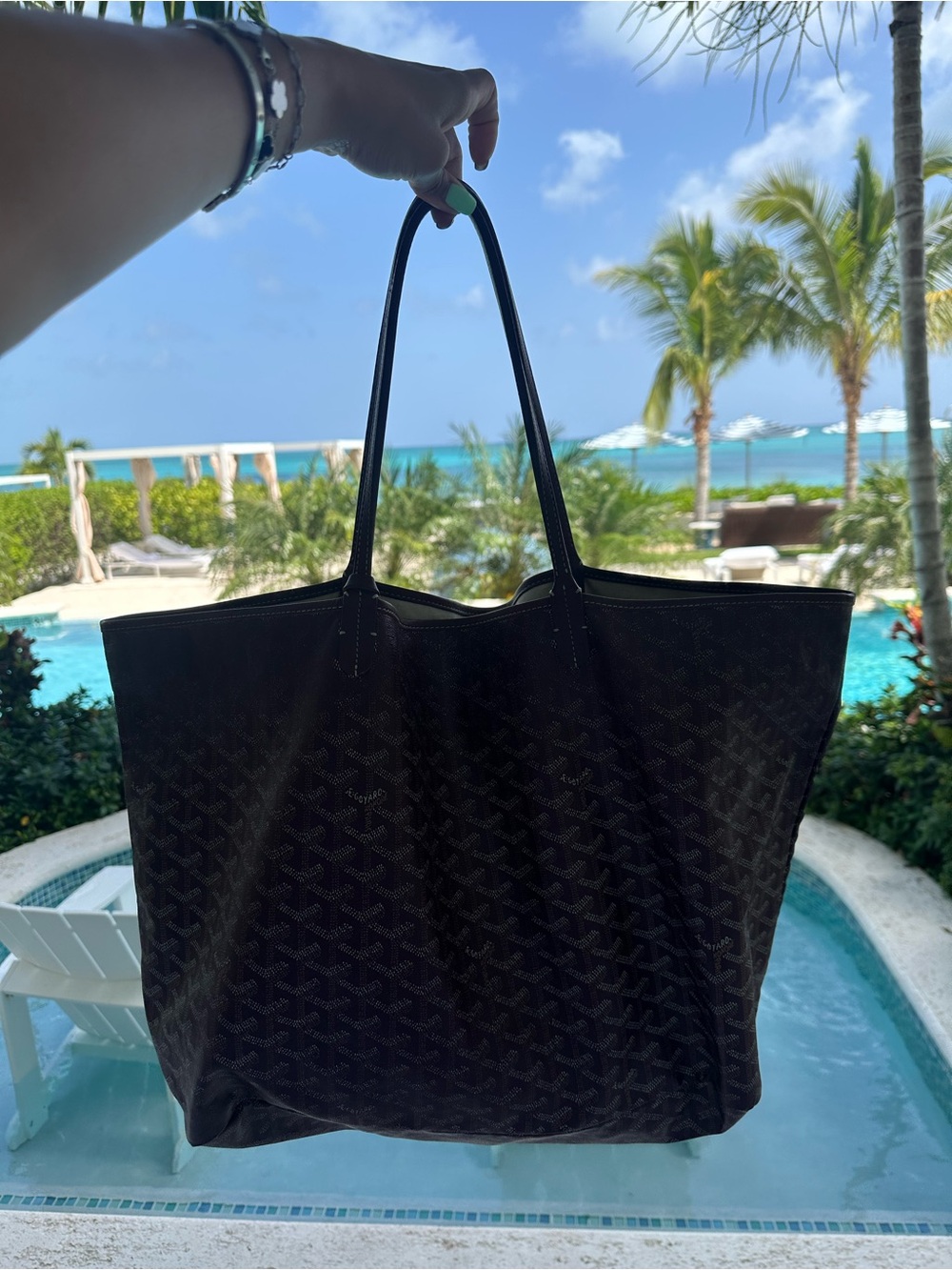 Authentic Goyard Burgundy Saint Louis GM bag. Very worn. - Picture 15 of 15